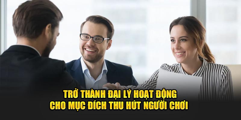 Trở thành đại lý hoạt động cho mục đích thu hút người chơi